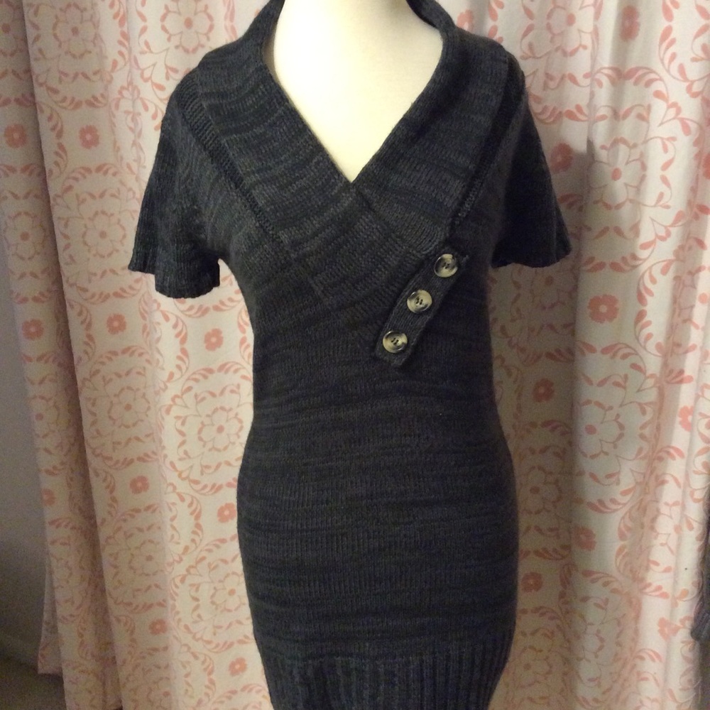 New Directions Tunic short sleeved sweater top